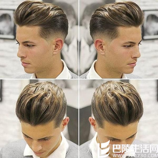 后梳波浪头头顶