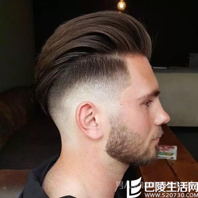  Long Slick Back + Taper Fade