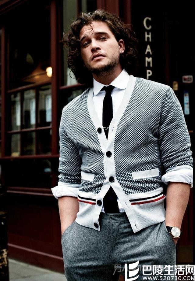 凌乱波浪式大背头