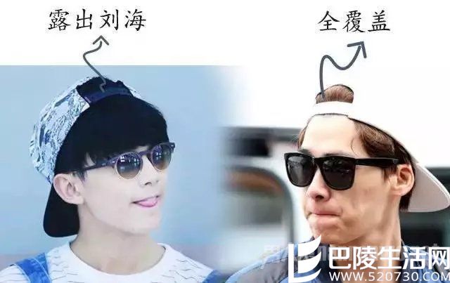 戴帽子的发型