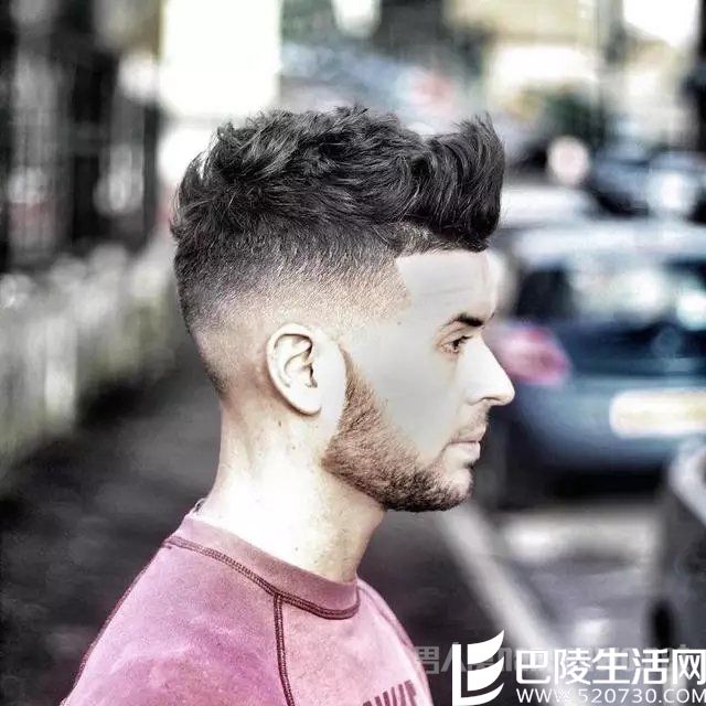 侧削渐层凌乱短发