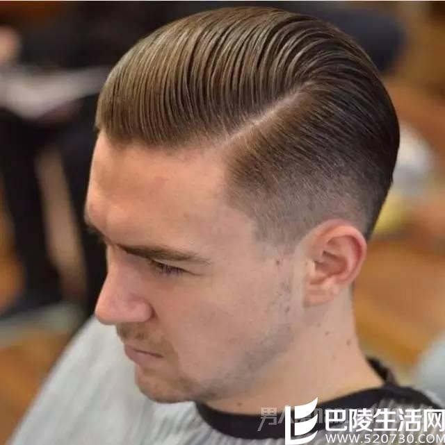 男士侧分线发型