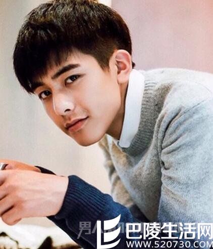 锅盖头发型男图片