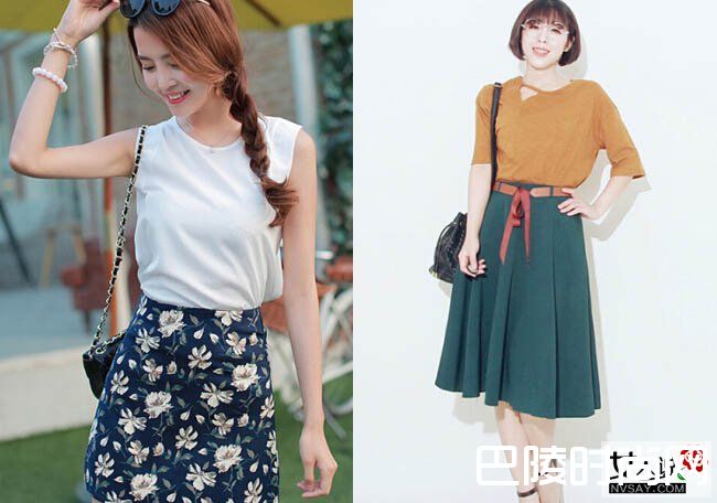 a字裙搭配什么上衣 夏季凹造型有这些就够了！