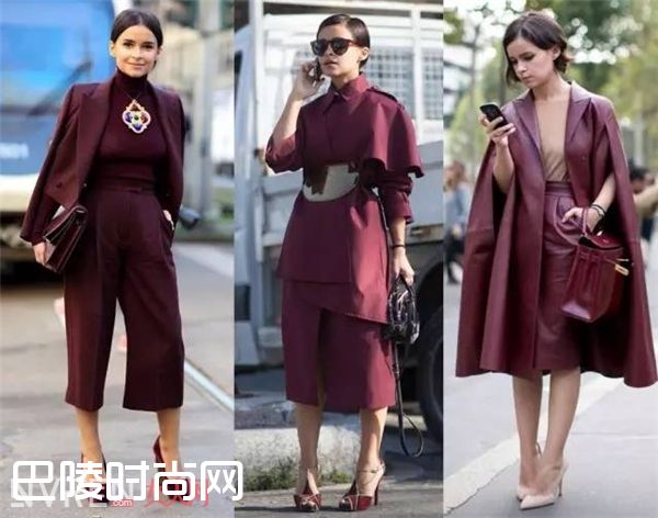 暗红色_2017年秋冬十大流行色发布 入时穿搭就靠这一色