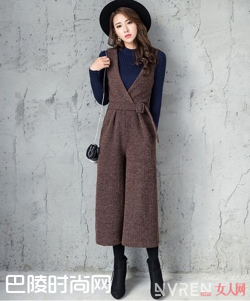 背带阔腿裤_内搭才是冬日时尚的重中之重 你选对了吗