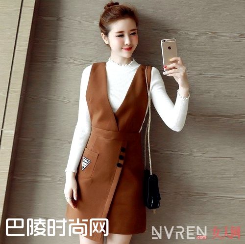 背带裙针织套装_内搭才是冬日时尚的重中之重 你选对了吗