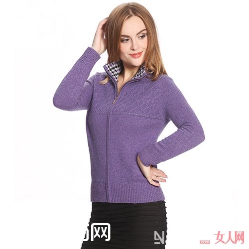 高领拉链毛衣_shis