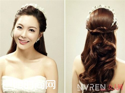 公主盘发新娘发型特点_最美的韩式新娘发型 你选款唯美发型呢