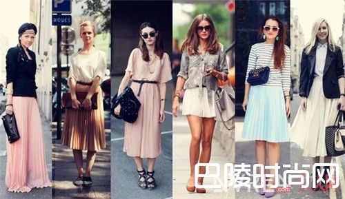 百褶裙怎么穿搭显身材_今冬最美的四条半裙 解决所有穿衣难题