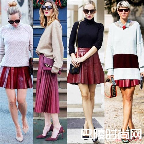 百褶裙怎么穿搭显身材_今冬最美的四条半裙 解决所有穿衣难题