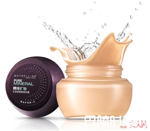 美宝莲纽约精纯矿物水漾粉底乳霜简介_热荐3款清透肌肤水粉底 干皮妹的福音来了