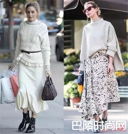 冬日里的长裙搭配_今冬最时髦的搭配 穿上裙装既潮又暖