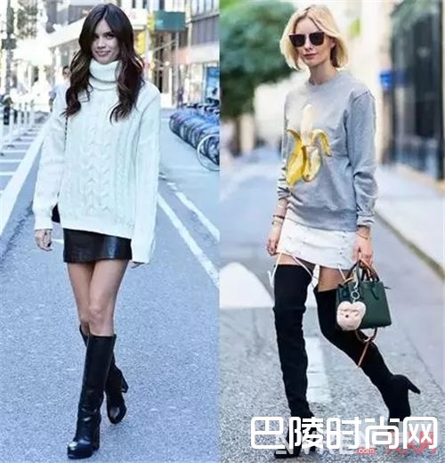 冬日里的短裙搭配_今冬最时髦的搭配 穿上裙装既潮又暖