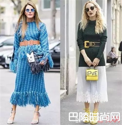 冬日里的中长裙搭配_今冬最时髦的搭配 穿上裙装既潮又暖