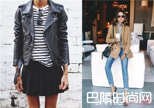 细条纹衣服搭配_“土精”的春天来了 这几招搭配让你变得更美丽