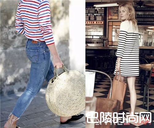 细条纹衣服搭配_“土精”的春天来了 这几招搭配让你变得更美丽