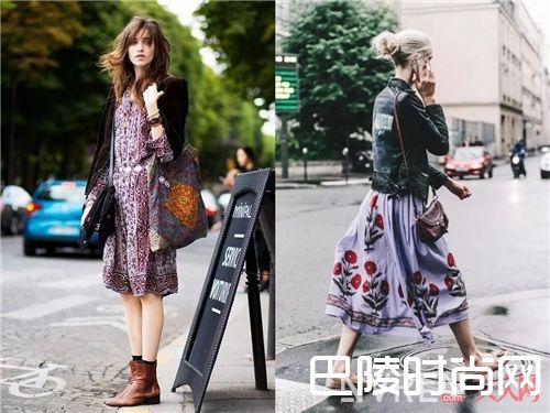 印花同色系搭配_今年春天流行开满花的衣服 真的美爆了！