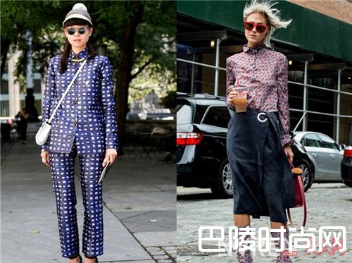 复古单品：印花套装_用这些元素重返过去 做时尚界的复古女郎