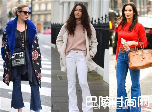 复古单品：喇叭裤_用这些元素重返过去 做时尚界的复古女郎