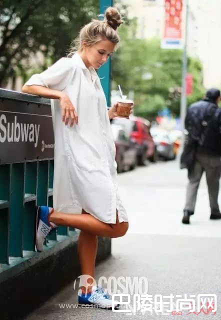 oversized卫衣/长袖子+球鞋_百穿不腻小白鞋，永远不会出错的穿搭公式