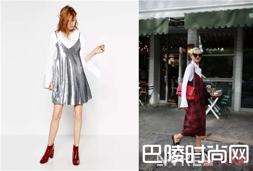 衬衫搭配吊带裙_2017开春就用衬衫+裙子 时髦又有女人味！