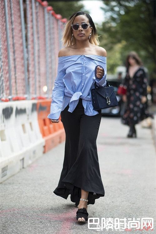 复古单品：一字领上衣_用这些元素重返过去 做时尚界的复古女郎