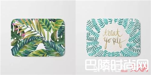 Society6小清新浴垫简介_春季流行单品来袭 一鼓作气美丽到底