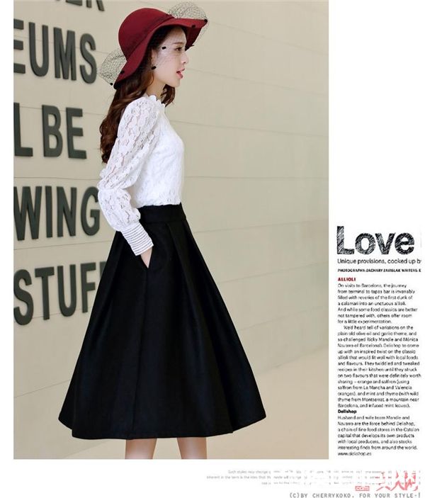 春天约会穿长款摆裙