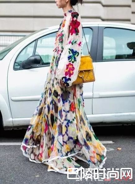 印花仙女裙_你和一枚真仙女的距离就差一条美哭了的仙女裙！