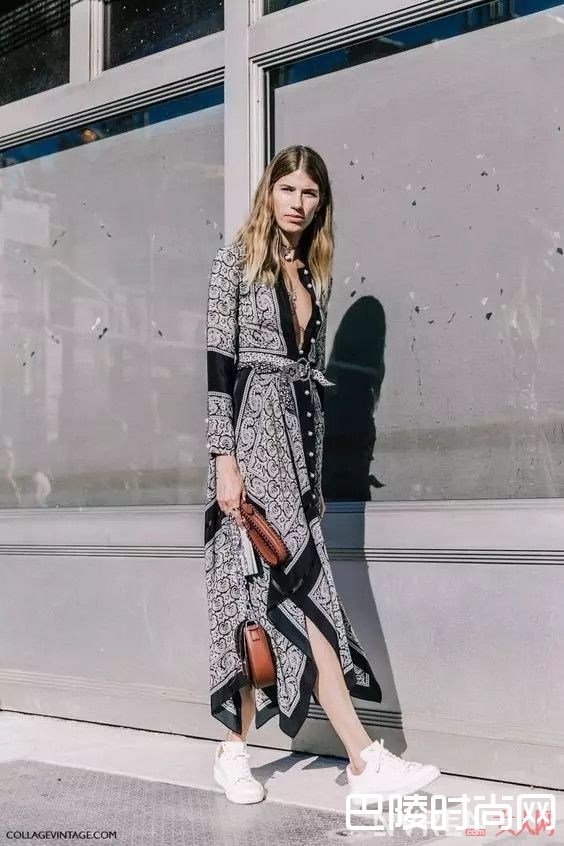 印花仙女裙_你和一枚真仙女的距离就差一条美哭了的仙女裙！