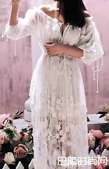 蕾丝裙_你和一枚真仙女的距离就差一条美哭了的仙女裙！