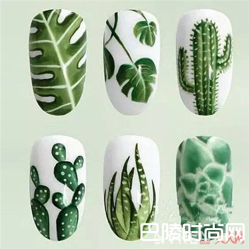 植物元素美甲简介_2017春季十大流行美甲大盘点 给指甲换新装吧!