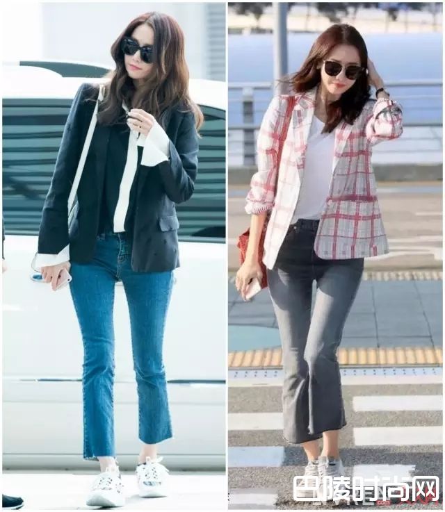 帅气休闲风格喇叭裤搭配_下半身不完美怎么办？教你用喇叭裤把腿变直变细屁股变小！