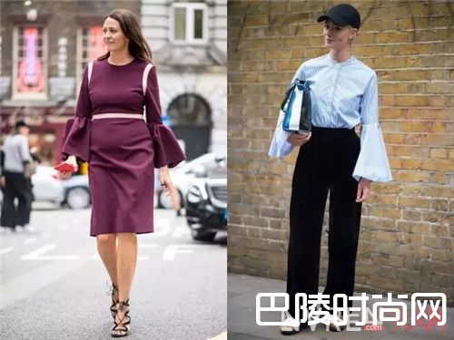 喇叭袖_小袖子也有大造型！时髦的范非它莫属