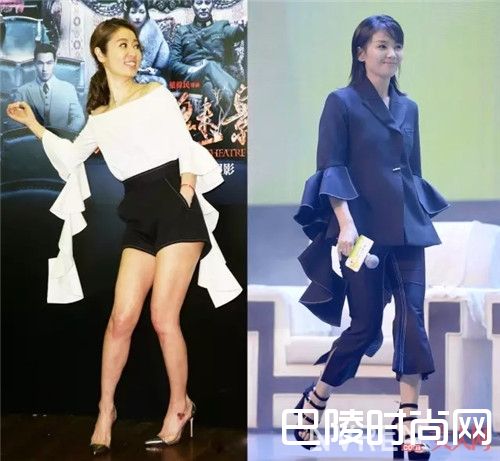 藕节袖与荷叶边袖_小袖子也有大造型！时髦的范非它莫属