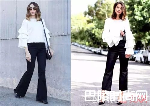 喇叭袖_小袖子也有大造型！时髦的范非它莫属