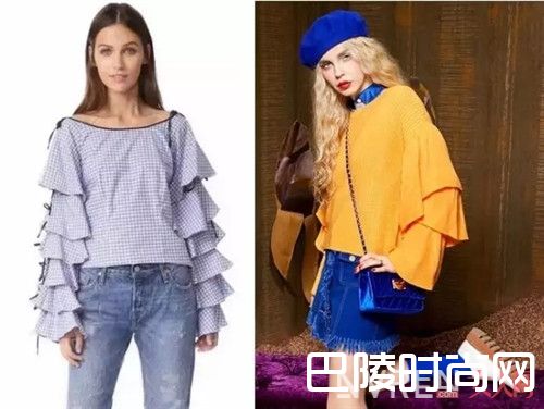 喇叭袖_小袖子也有大造型！时髦的范非它莫属