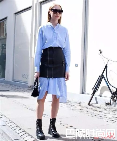 衬衣+裙子的穿法_衬衫的花式穿搭法 就是要不正经的穿衣！