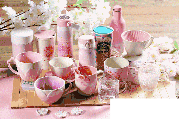 星巴克樱花限定_这些樱花季才能买到的超美限定！再不剁手就晚了！