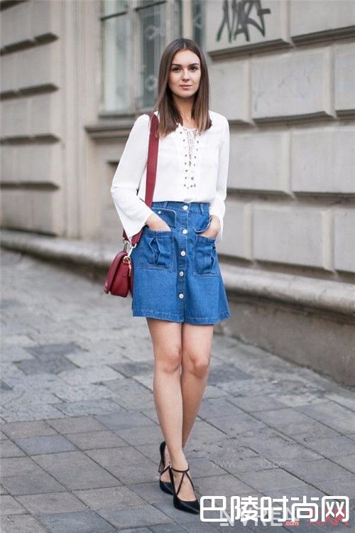 牛仔裙开春如何搭配时髦_新季尖货：开春你的裙子这么穿才漂亮！