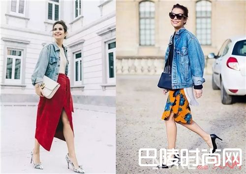 Oversized牛仔外套_今年春天 这4款单品一定要大了才好看!