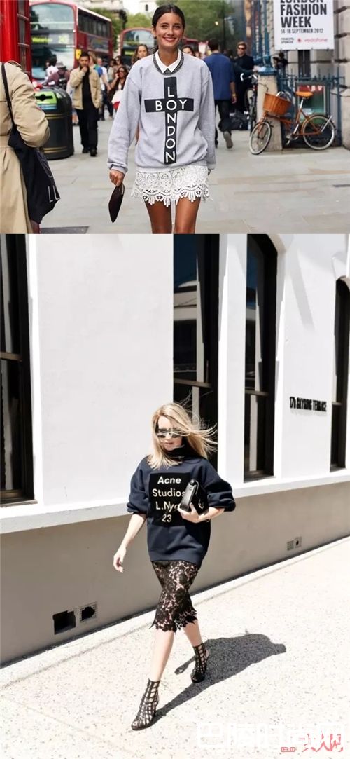 Oversized卫衣_今年春天 这4款单品一定要大了才好看!