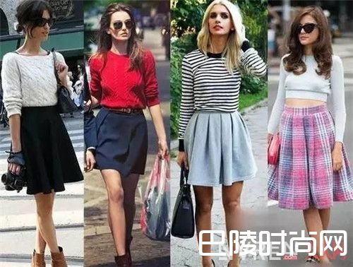 溜冰裙怎么搭配藏肉_优雅气质美女选什么样式的半身裙是最佳选择？