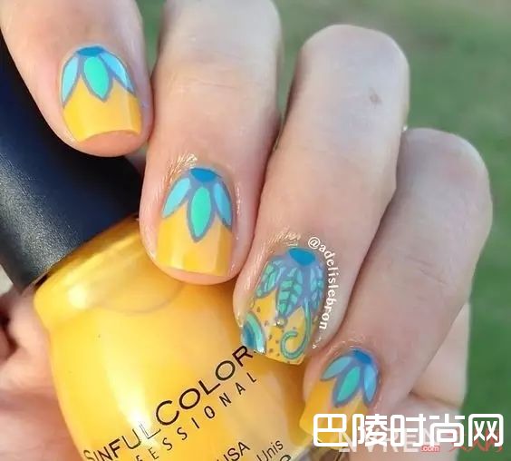 植物元素美甲_十大春季流行美甲，快来为你的指甲换新装！