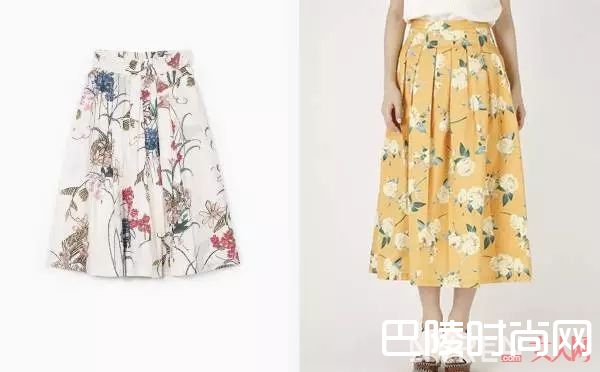 印花长裙_半身裙才是直男杀，6款小裙子教你穿出女人味