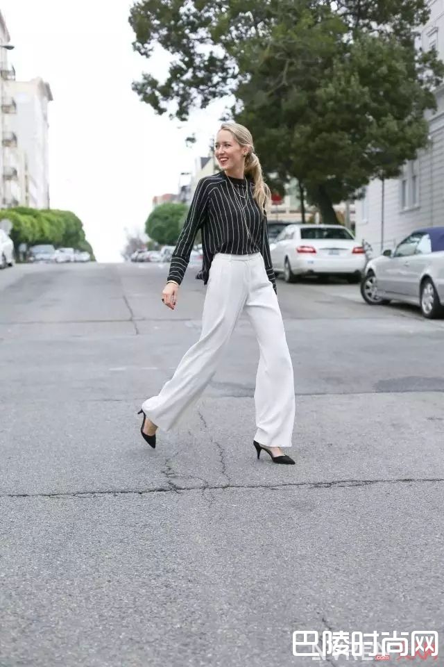 阔腿裤配尖头高跟鞋_最时髦的阔腿裤穿不好，很可能是你不会搭鞋子！