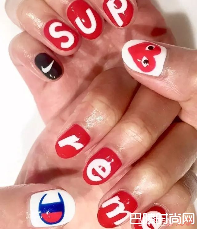 SUPERME×LV美甲_做一款Gucci、Valentino、Chanel限量款美甲，才配得上我攒钱买的包包