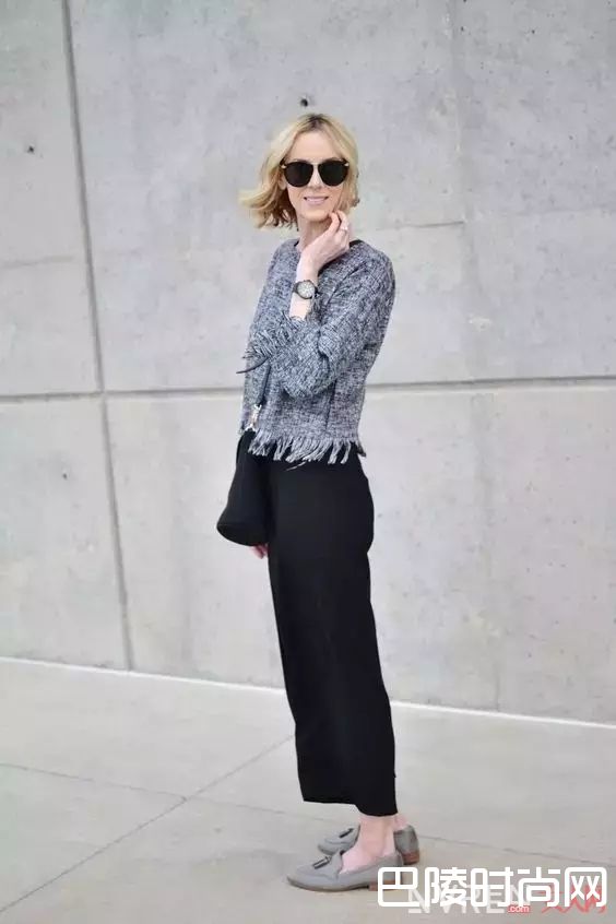 阔腿裤配乐福鞋_最时髦的阔腿裤穿不好，很可能是你不会搭鞋子！