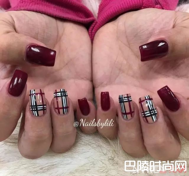 BURBERRY美甲_做一款Gucci、Valentino、Chanel限量款美甲，才配得上我攒钱买的包包